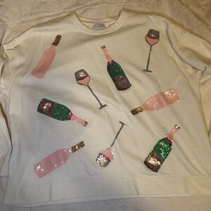 Mud Pie Cream Sweatshirt